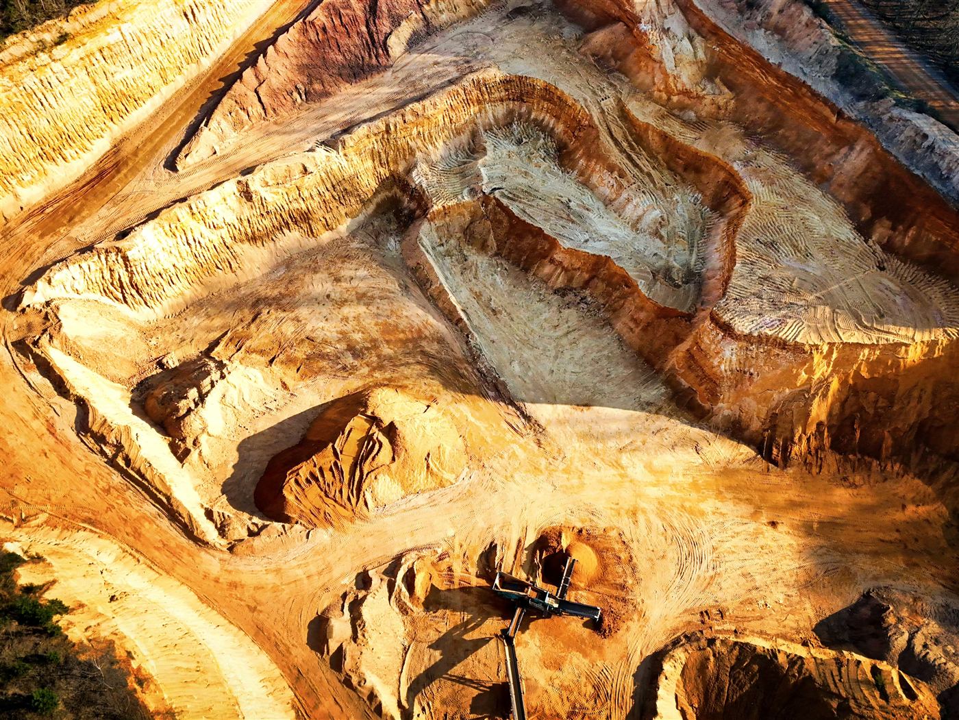 Gold mining operation