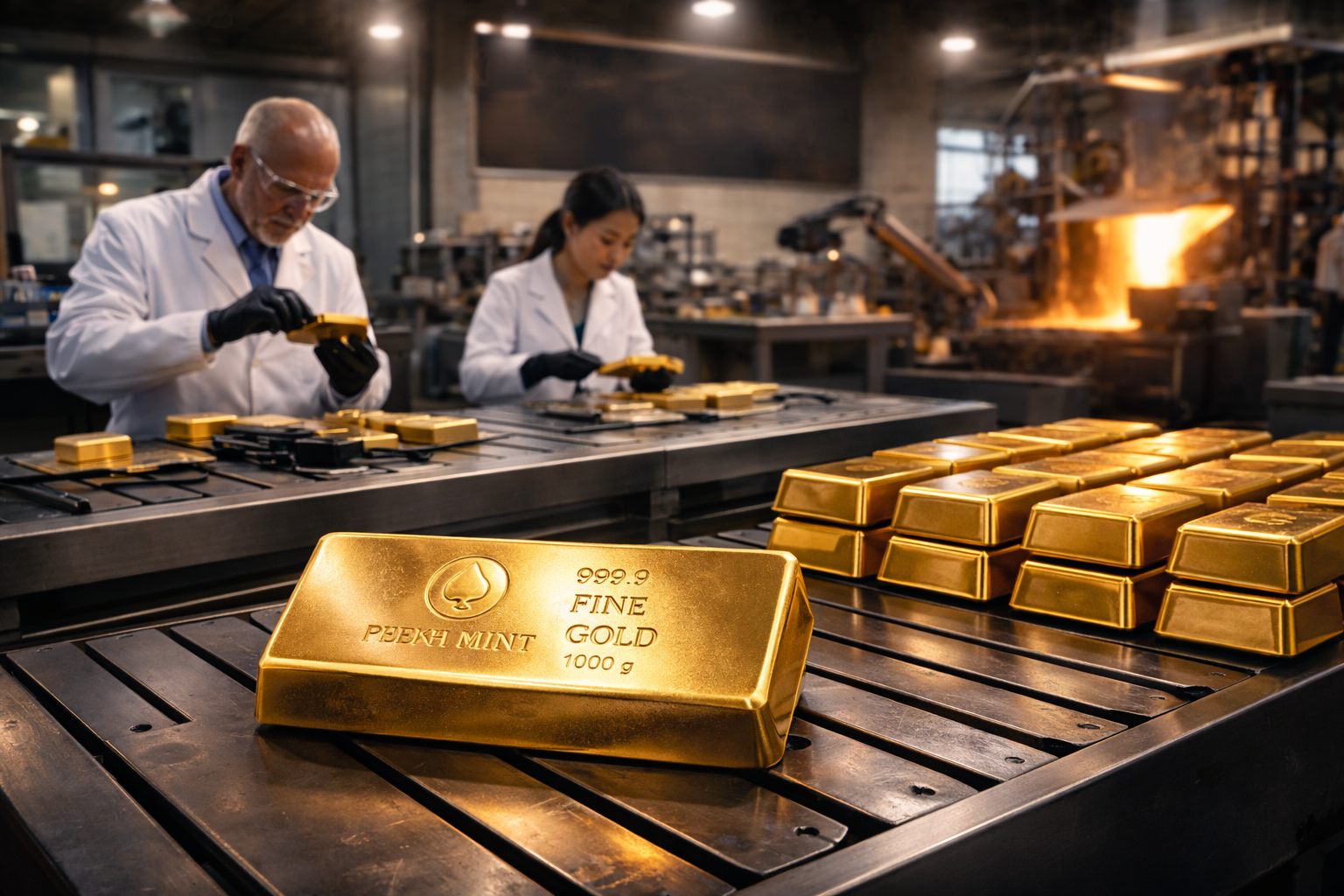 Gold refinery